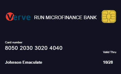 RUN Verve Card